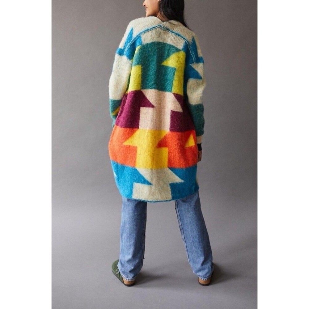 Urban Outfitters BDG Multicolor Oversized Button Front Long Sleeve Cardigan XS/S